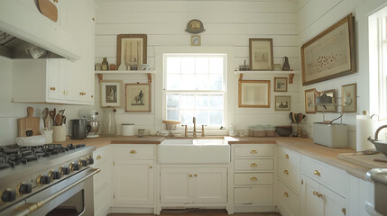 Superbe photo d'intérieur d'une maison avec des cadres sur les murs