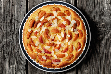 apricot frangipane tart, a french summer dessert
