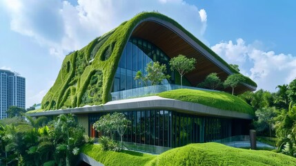 Fototapeta premium Green Office Building Design