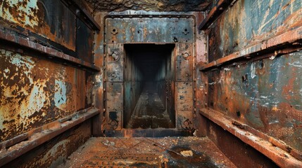 Inside an underground mine