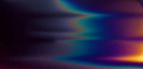 Abstract holographic bright blurred background with iridescent hues.