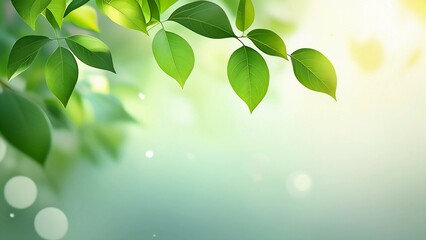 Obraz premium green leaves background
