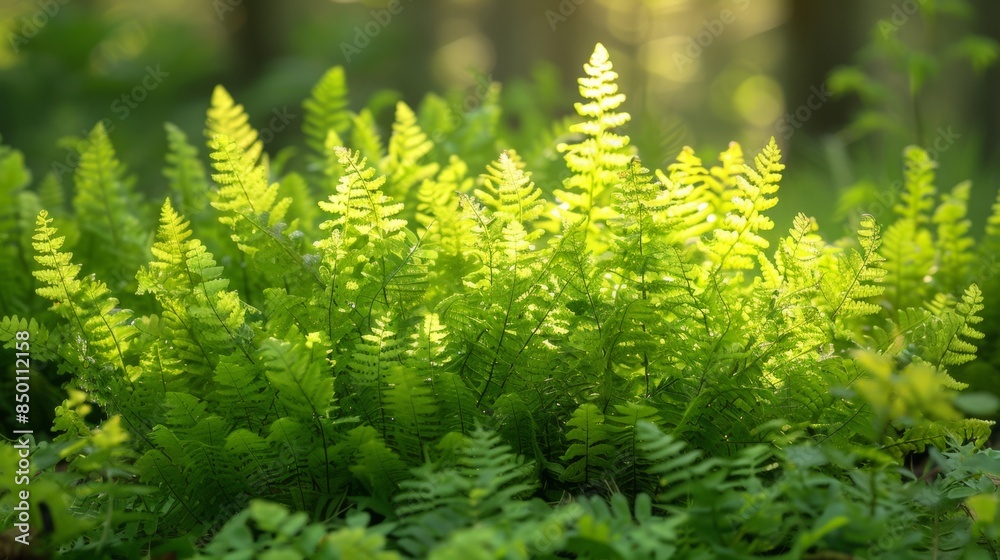 Canvas Prints Green Fern Plants