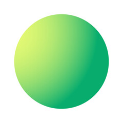 Circle green color gradients. Rounded vibrant sphere buttons. Vector holographic setustrator Artwork