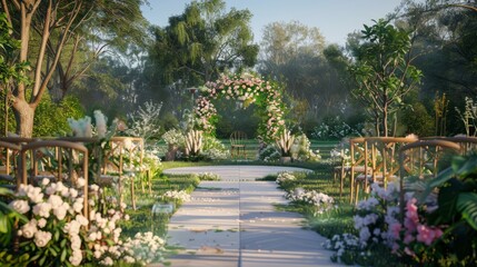 Obraz premium Joyous event scene showcasing open area perfect for adding event details