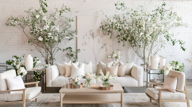 Minimalist party theme exudes a sense of calm and sophistication
