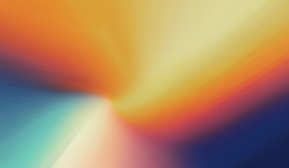 Abstract Color Gradient Background - Grainy Orange, Blue, Yellow, and White Texture