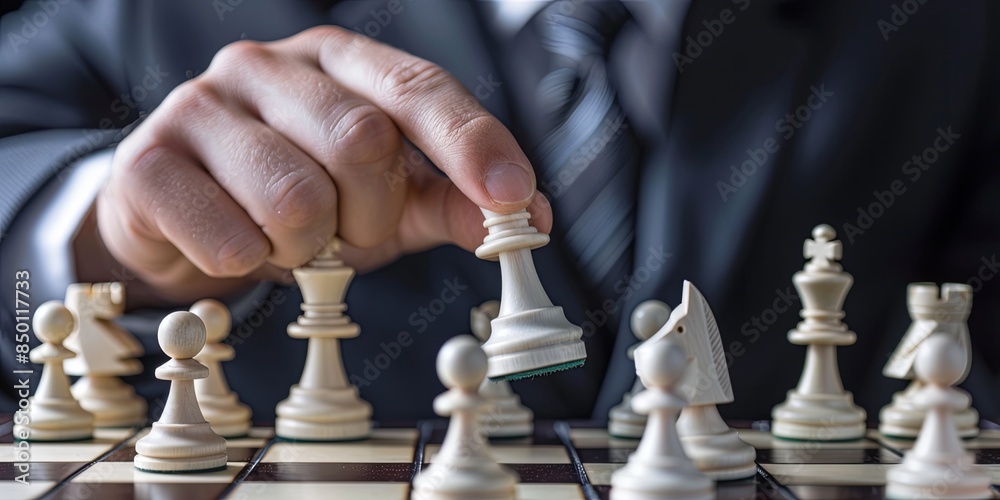 Aufkleber Business strategy involves planning and decision-making processes aimed at achieving long-term objectives and maximizing profitability