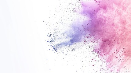 Obraz premium Colorful color powder dust and smokes are splashing and flowing on the air, beautiful colored background.