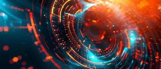 Fototapeta premium Abstract Futuristic Background. Modern Background