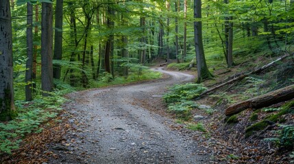 Fototapeta premium Forest with Tall Trees 