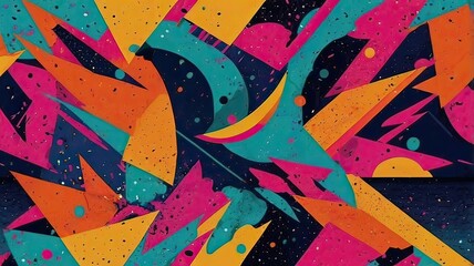 Abstract background in 80's style