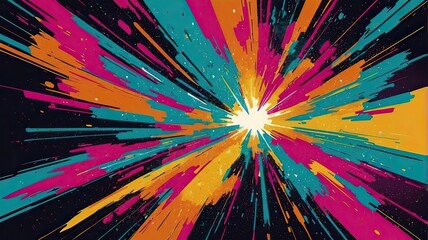 Abstract background in 80's style