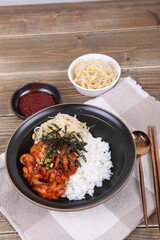 Korean Healthy Food. Korea Cuisine. Fresh Ingredients.