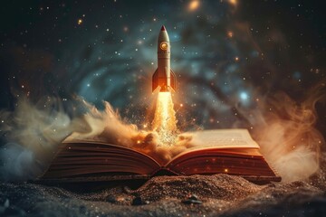 Rocket Launching from Open Book: Imagination, Knowledge, and Discovery Fusion