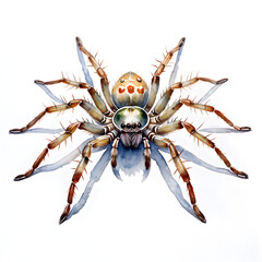 Obraz premium Spider in white background