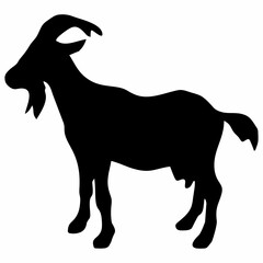 silhouette or illustration of a goat or sheep