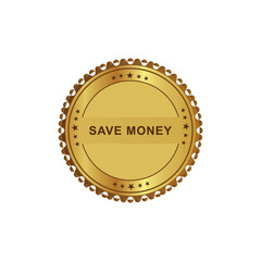 Stamp Sticker Save Money 01