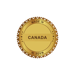 Fototapeta premium Stamp Sticker Canada 01