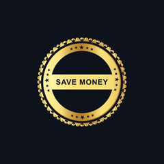 Grunge stamp old Save Money