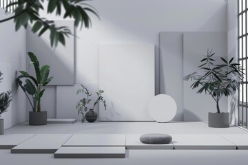Simple yet effective mockup setup with ample room for customization.