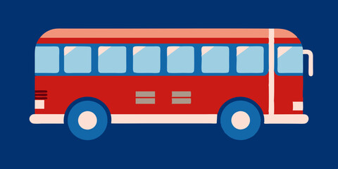 Bus on the background, representing transportation services. Bus on a backdrop, signifying urban mobility.