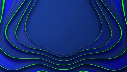 Obraz premium futuristic blue and green background with a green light