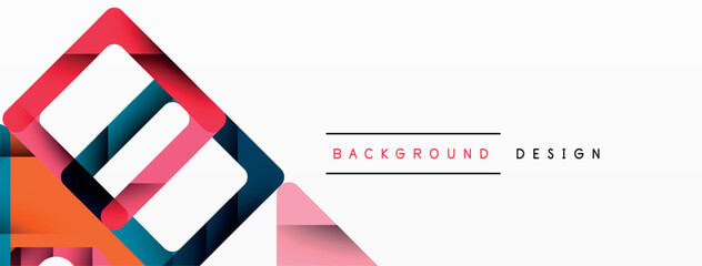 Business triangle and squares vector abstract background. Vector Illustration For Wallpaper, Banner, Background, Card, Book Illustration, landing page