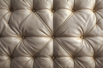 Naklejka premium Sophisticated tufted leather texture, ideal for high-end upholstery