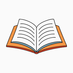 Creative Vector Illustration of an Open Book with Logo Design