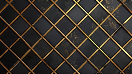 Fototapeta premium Simple gold and black geometric pattern background, elegant and sleek,