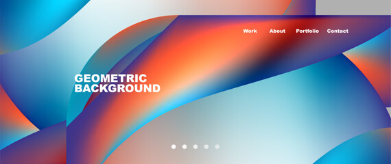 Colorful flowing shapes, wave lines with neon gradients. Vector Illustration For Wallpaper, Banner, Background, Card, Book Illustration, landing page