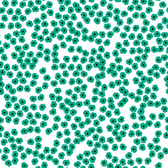 Abstract Flowers Seamless Pattern. Vector Simple Botanical Background. Floral Wallpaper of Simple Flowers for Banner, Prints, Home Decor, Surface Design.