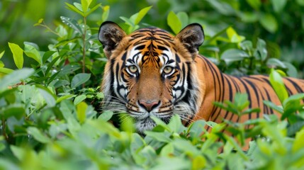 A tiger is a large cat that is found in Asia