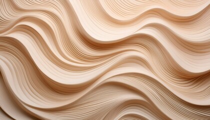 Natural wood curves background, artistic pattern for backdrop, light wooden color, abstract background