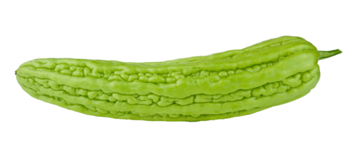 Bitter melon isolated on transparent with png.