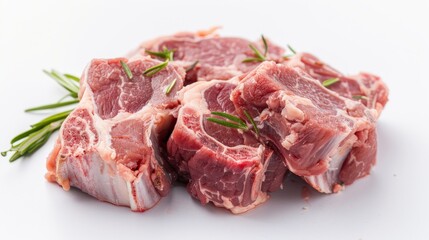 Fototapeta premium A piece of meat with a lot of fat on it
