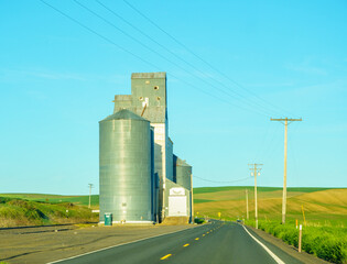 Barn nearby the road
