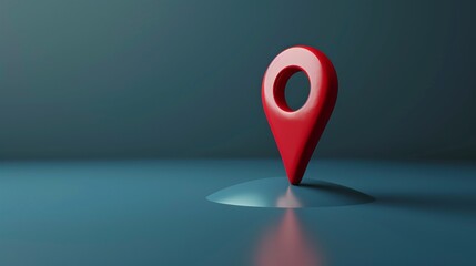 Navigation marker with 3D rendering, indicating direction.