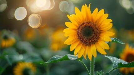 Naklejka premium Bright Sunflower 