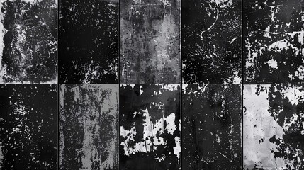 Assortment of grungy textures with a melancholic vibe.