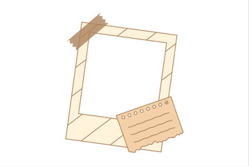 Retro Collage Frame Sticker Design