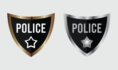 Police Badge Vector Icon