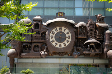 Fototapeta premium old clock on the street