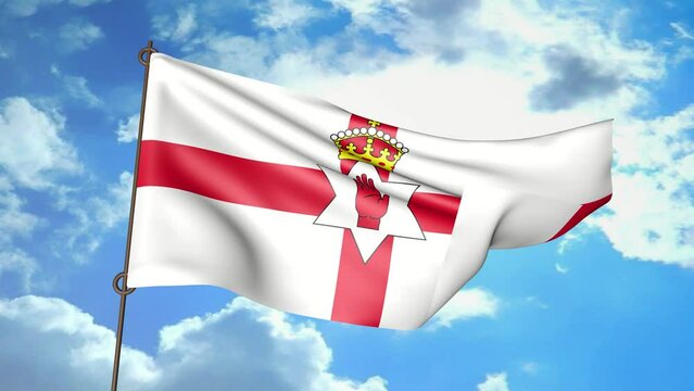 BANDERA IRLANDA DEL NORTE ONDENADO