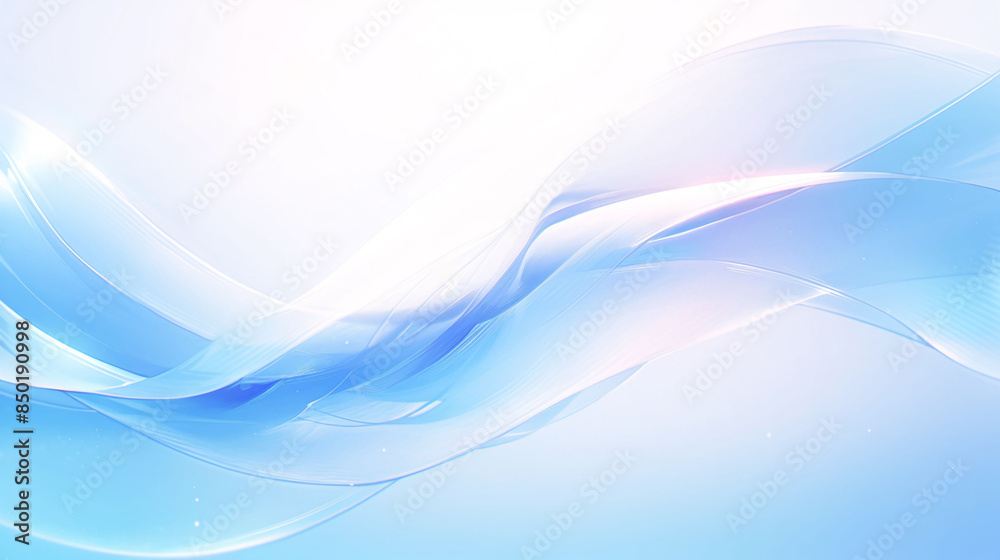 Canvas Prints abstract light blue background, transparent gradient stained glass background 3d rendering