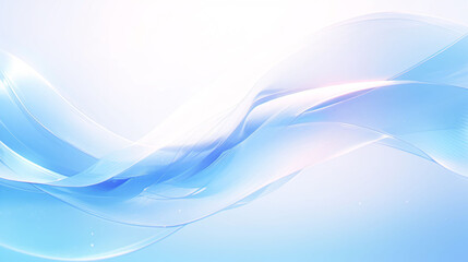 Obraz premium Abstract light blue background, transparent gradient stained glass background 3D rendering