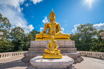 Fototapeta premium Wat Sa Prasan Suk or Wat Ban Na Muang, is a famous temple at Ubon Ratchathani, Thailand
