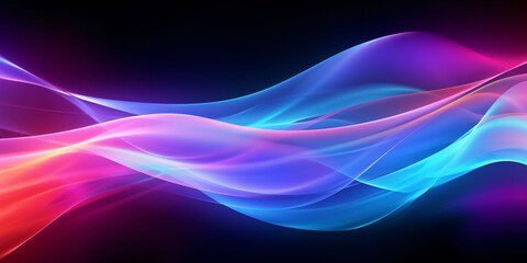 Naklejka premium Abstract background with wavy lines wallpaper, gradient abstract PPT background