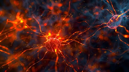 Abstract background illustrating the functions of complex networks.